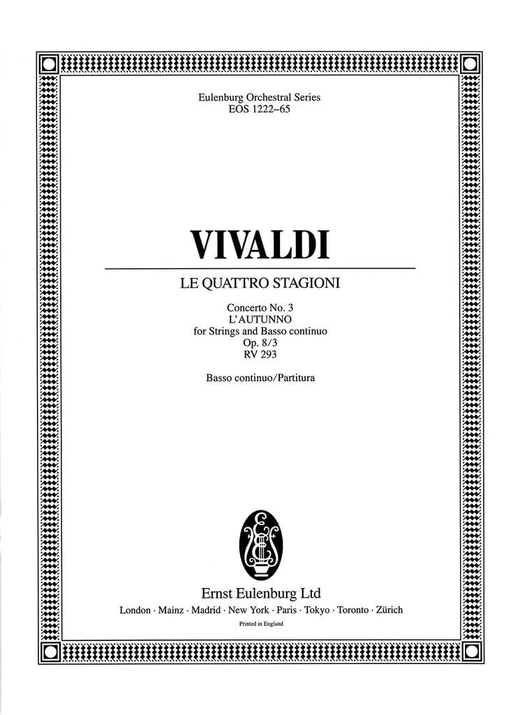 Die vier Jahreszeiten op. 8/3 RV 293 / PV 257